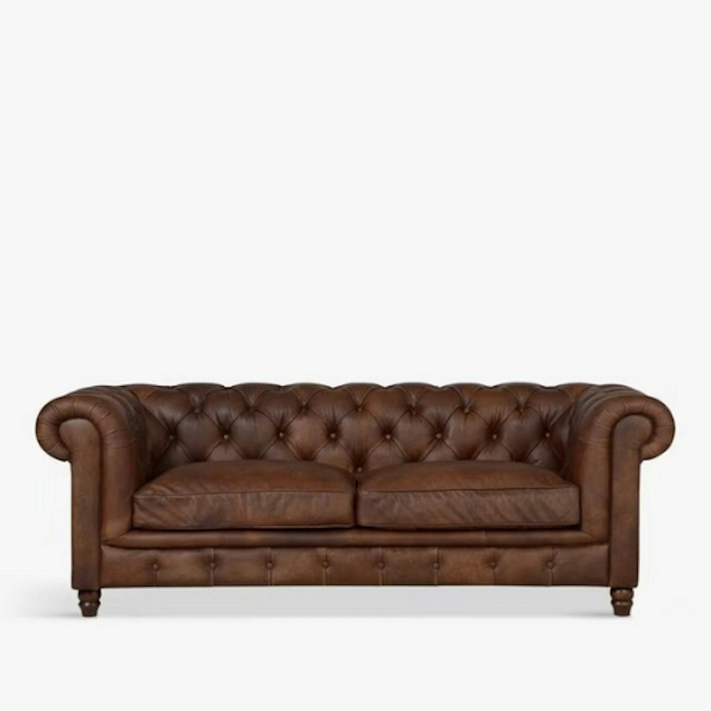 John Lewis Halo Earle Chesterfield 2 Seater Leather Sofa