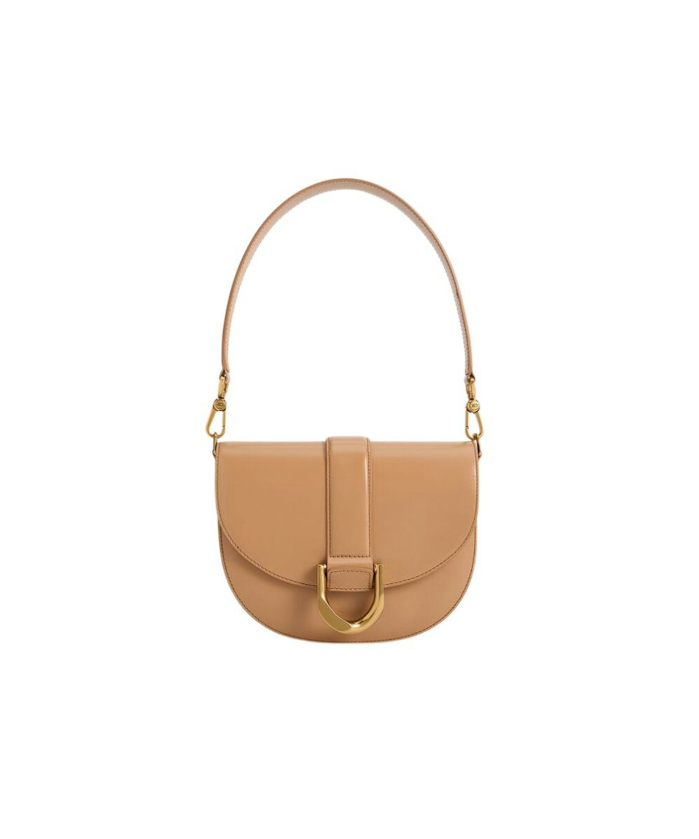 Gabine Leather Saddle Bag – Toffee