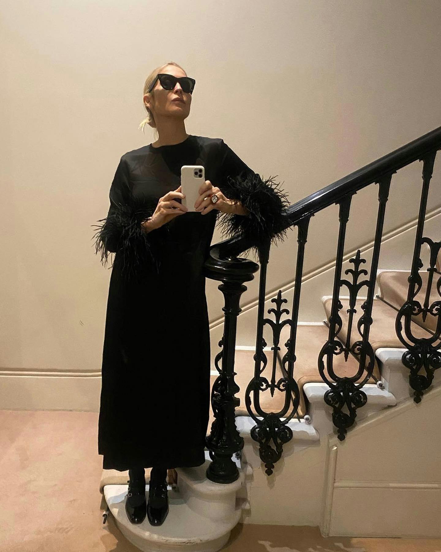 Kelly Rutherford in Sleeper's Suzi maxi dress