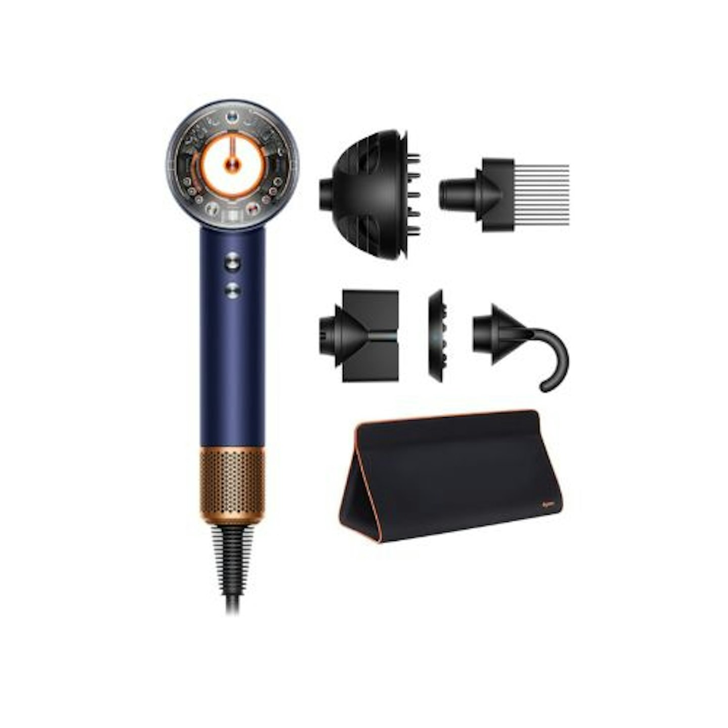 Dyson Supersonic Nural™ Hair Dryer Curly To Coily In Prussian Blue And Rich Copper