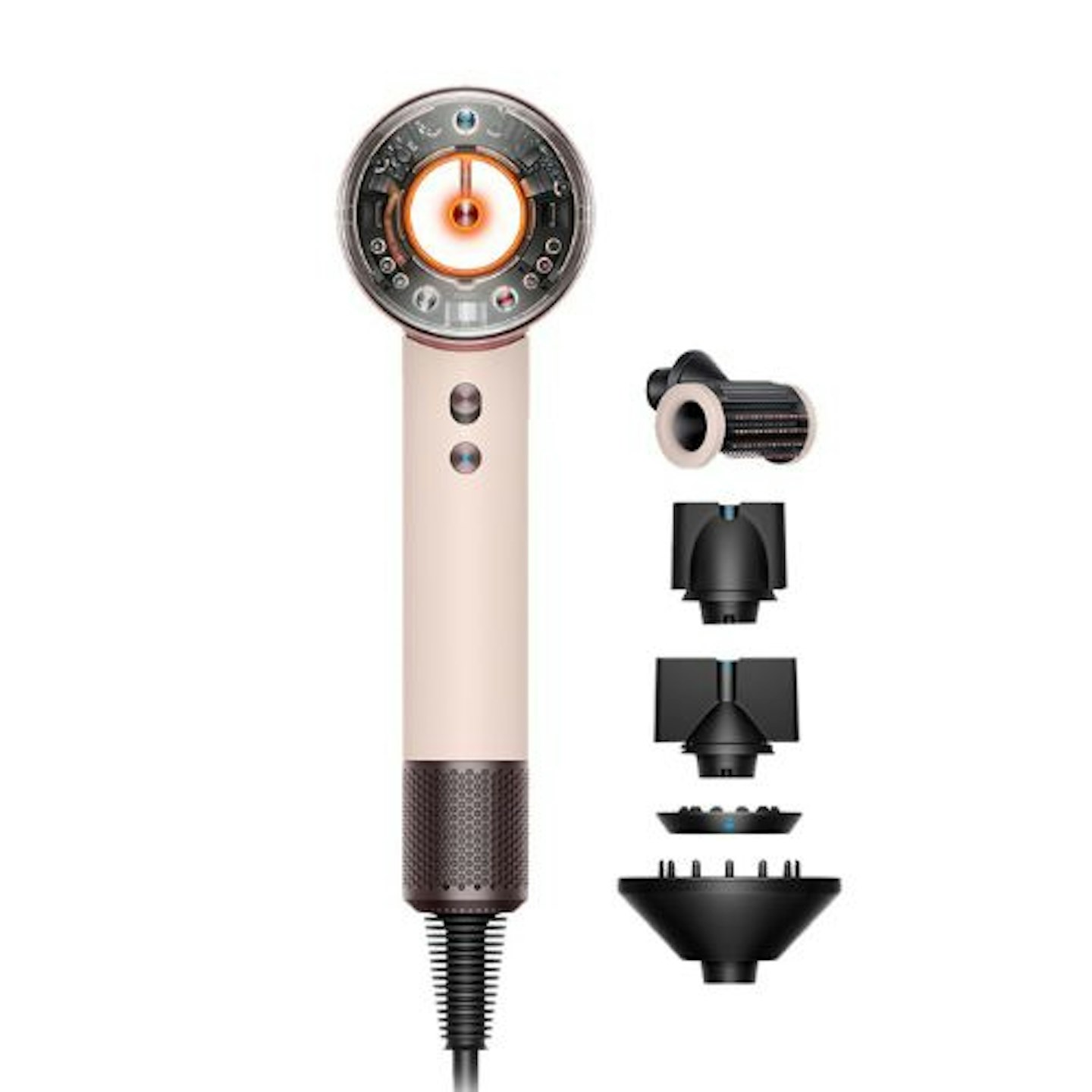 Dyson Supersonic Nural™ Hair Dryer Straight To Wavy In Ceramic Pink And Rose Gold