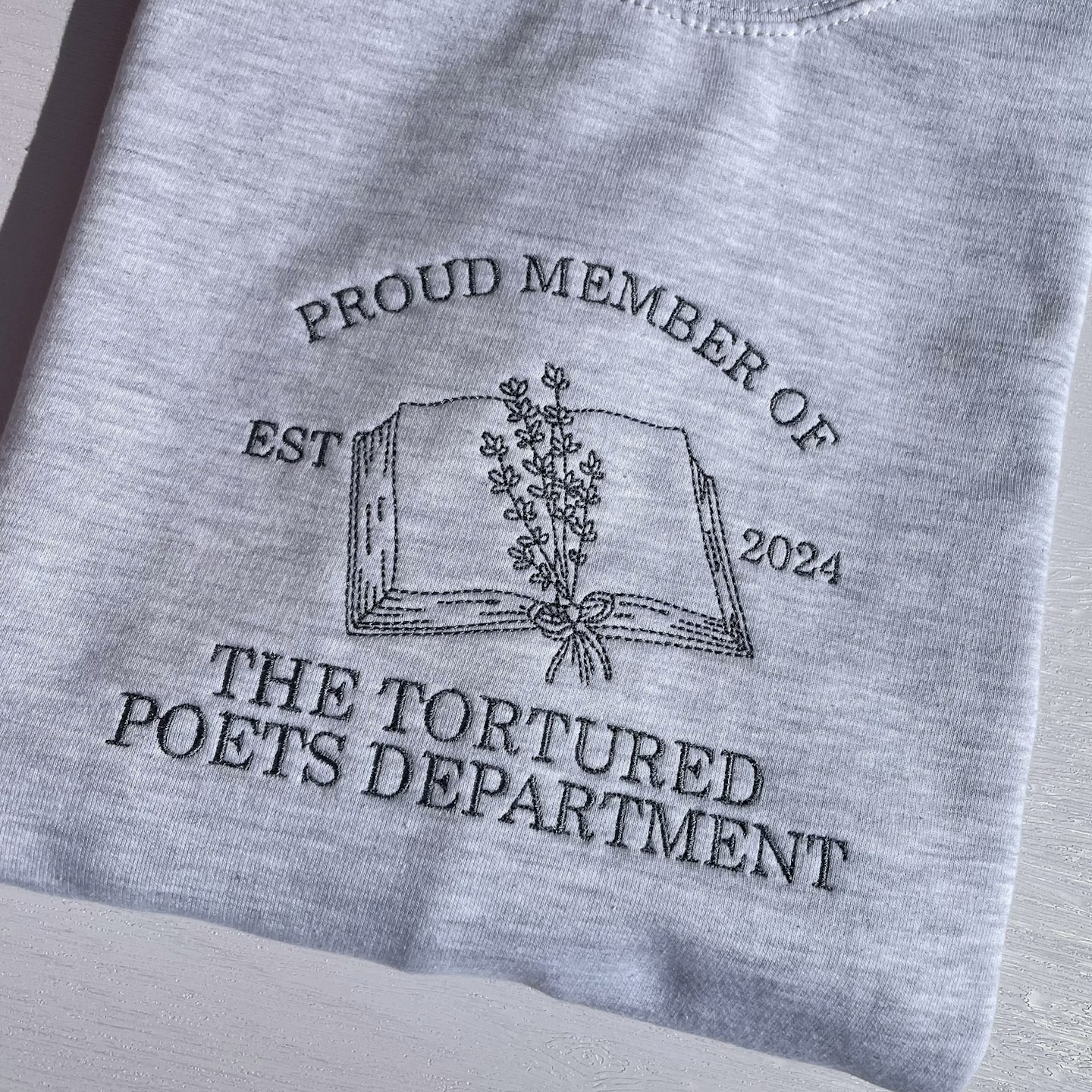 The Tortured Poets Department Embroidered Jumper