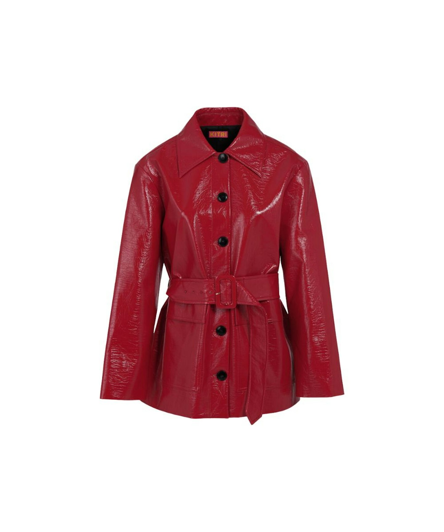 Kitri Beatrix Red Vinyl Jacket