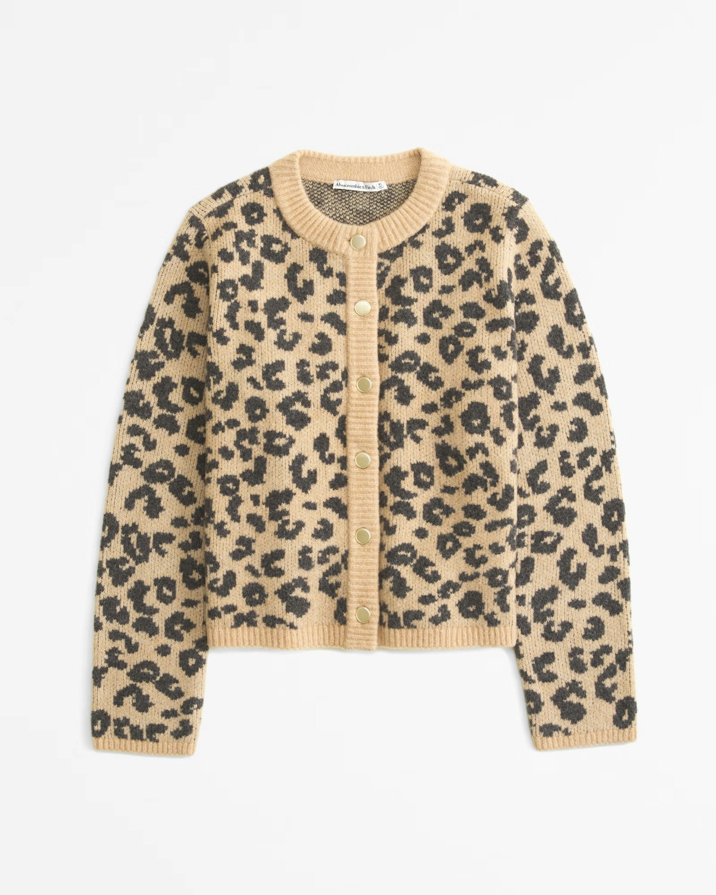 Abercrombie & Fitch, Leopard Crew Cardigan