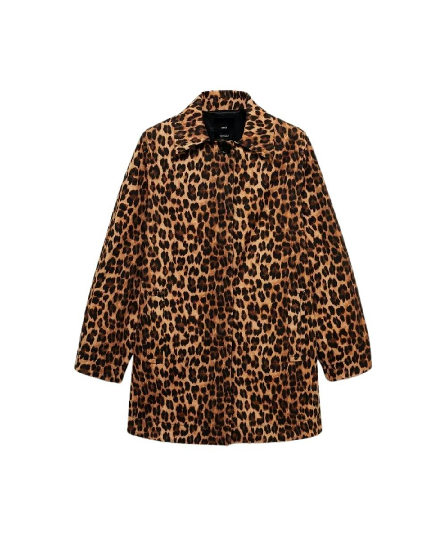 Mango Sabana Leopard Print Coat