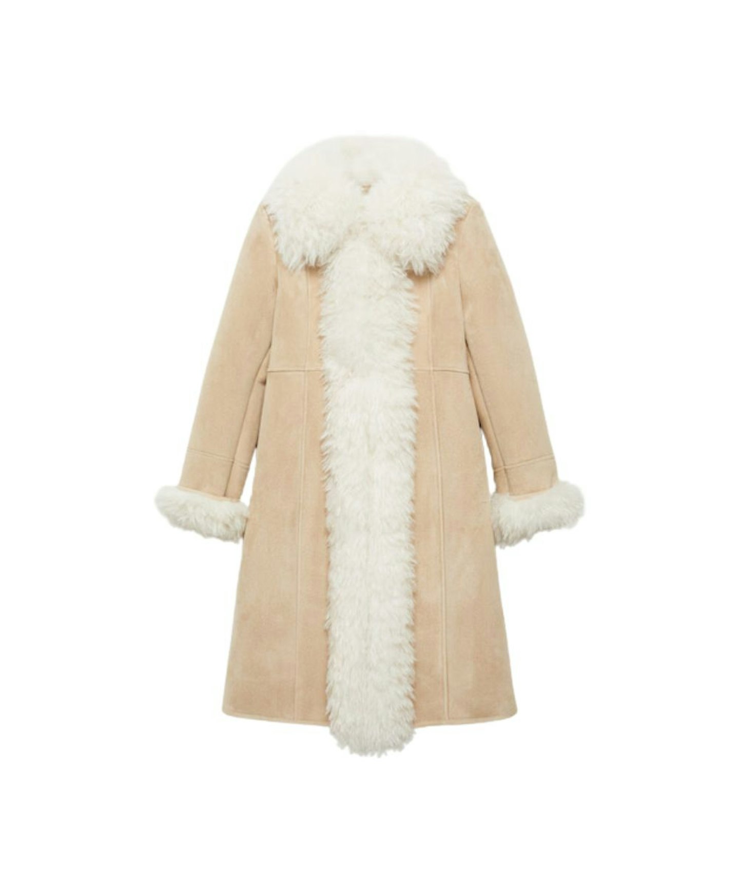 Mango, Shearling-Lined Coat