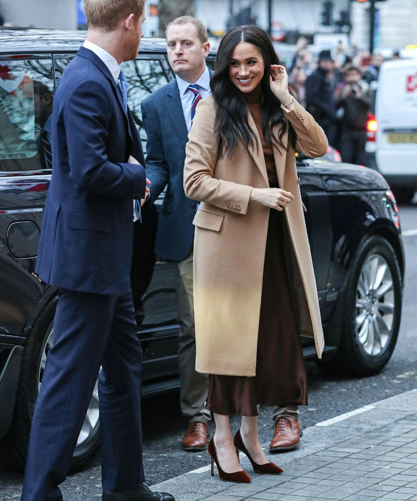 Meghan Markle camel coat