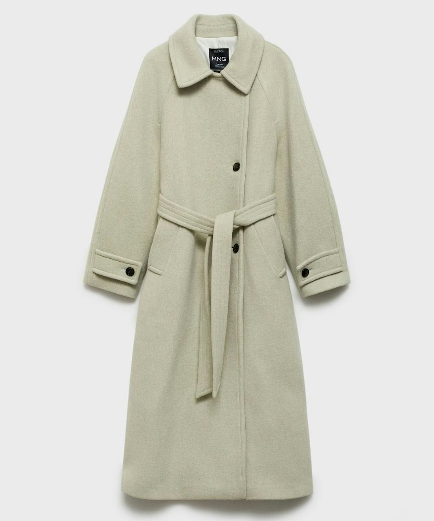 Mango Woollen Coat With Belt