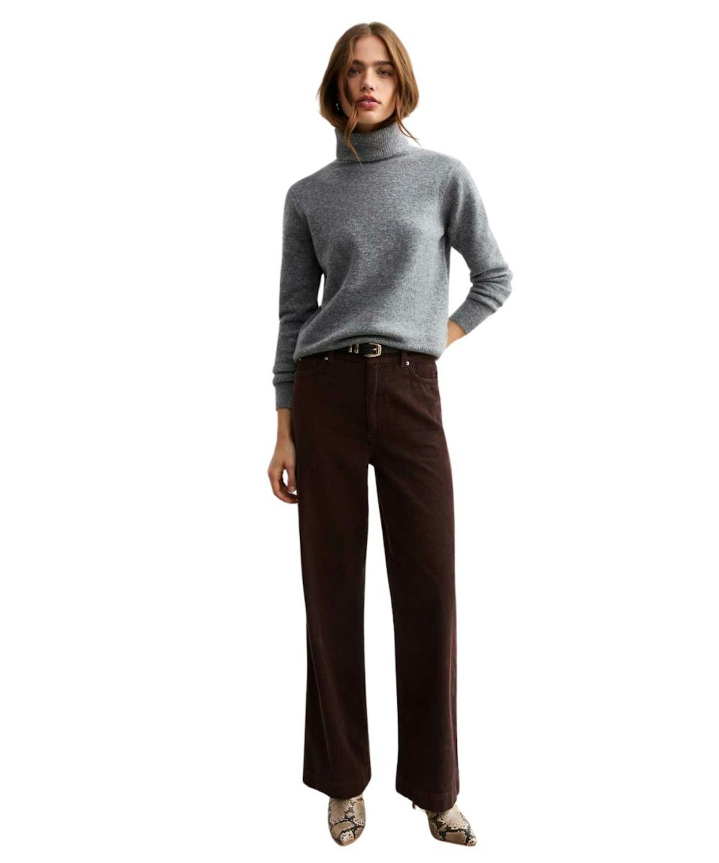 New Look, Corduroy Wide Leg Trousers