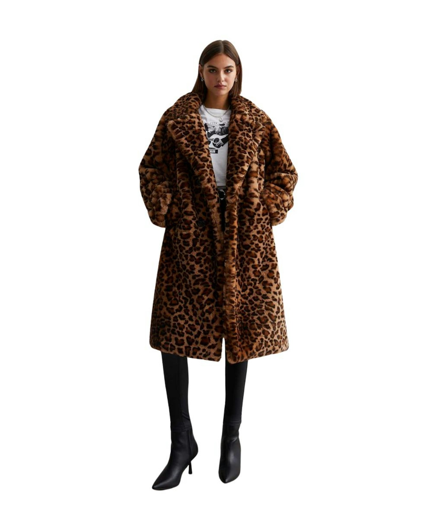 New Look Gini London Faux Fur Jacket