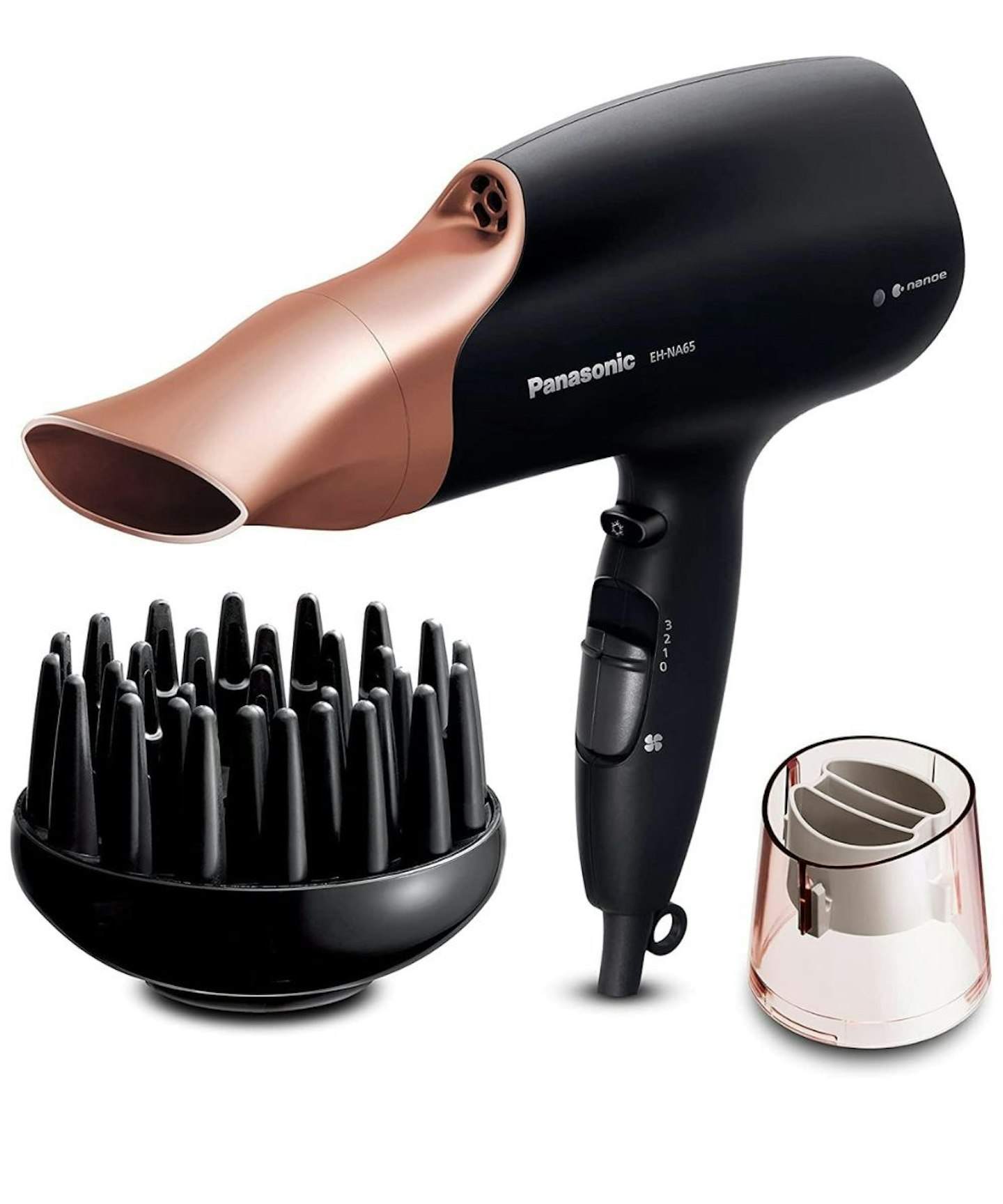 Panasonic Nanoe Hair Dryer with Diffuser, Quick Dry & Styling Nozzle