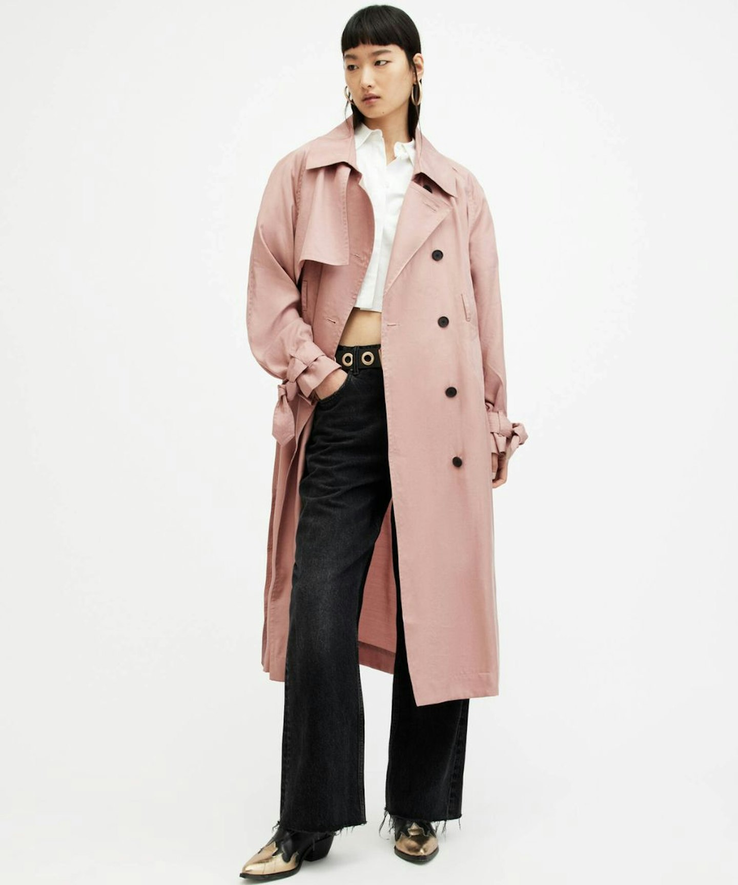 All Saints Kikki Oversized Trench Coat