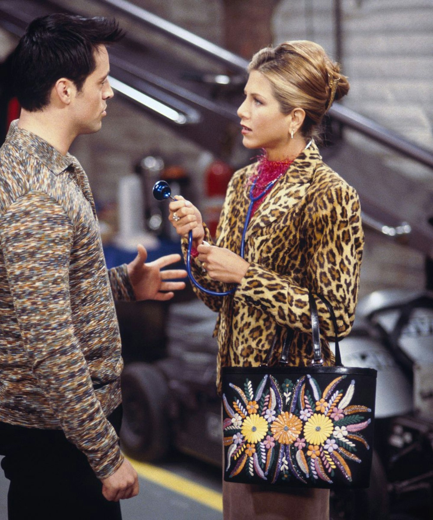 Rachel Green leopard print coat