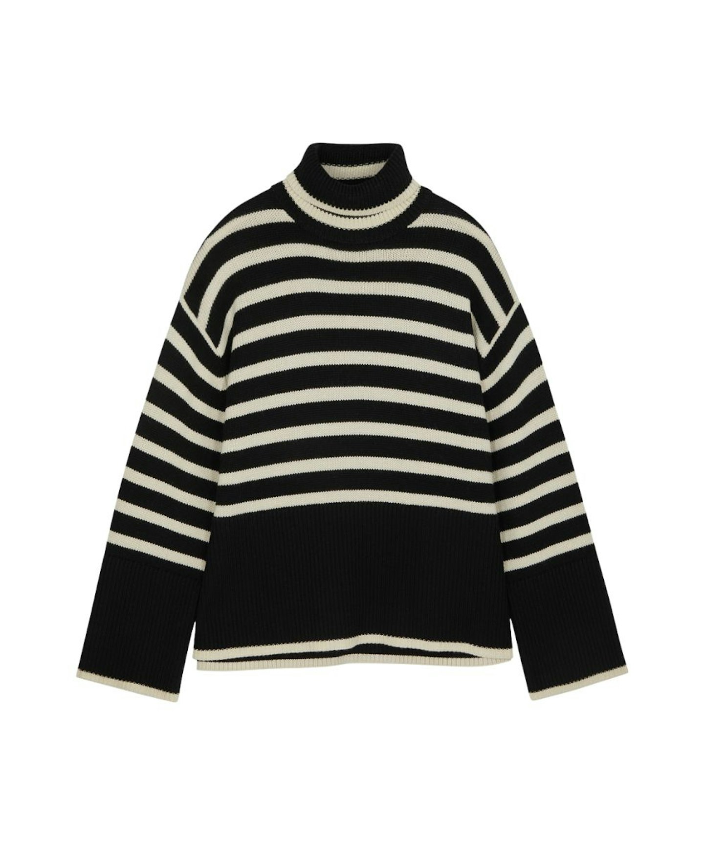 Toteme Striped Roll Neck Jumper