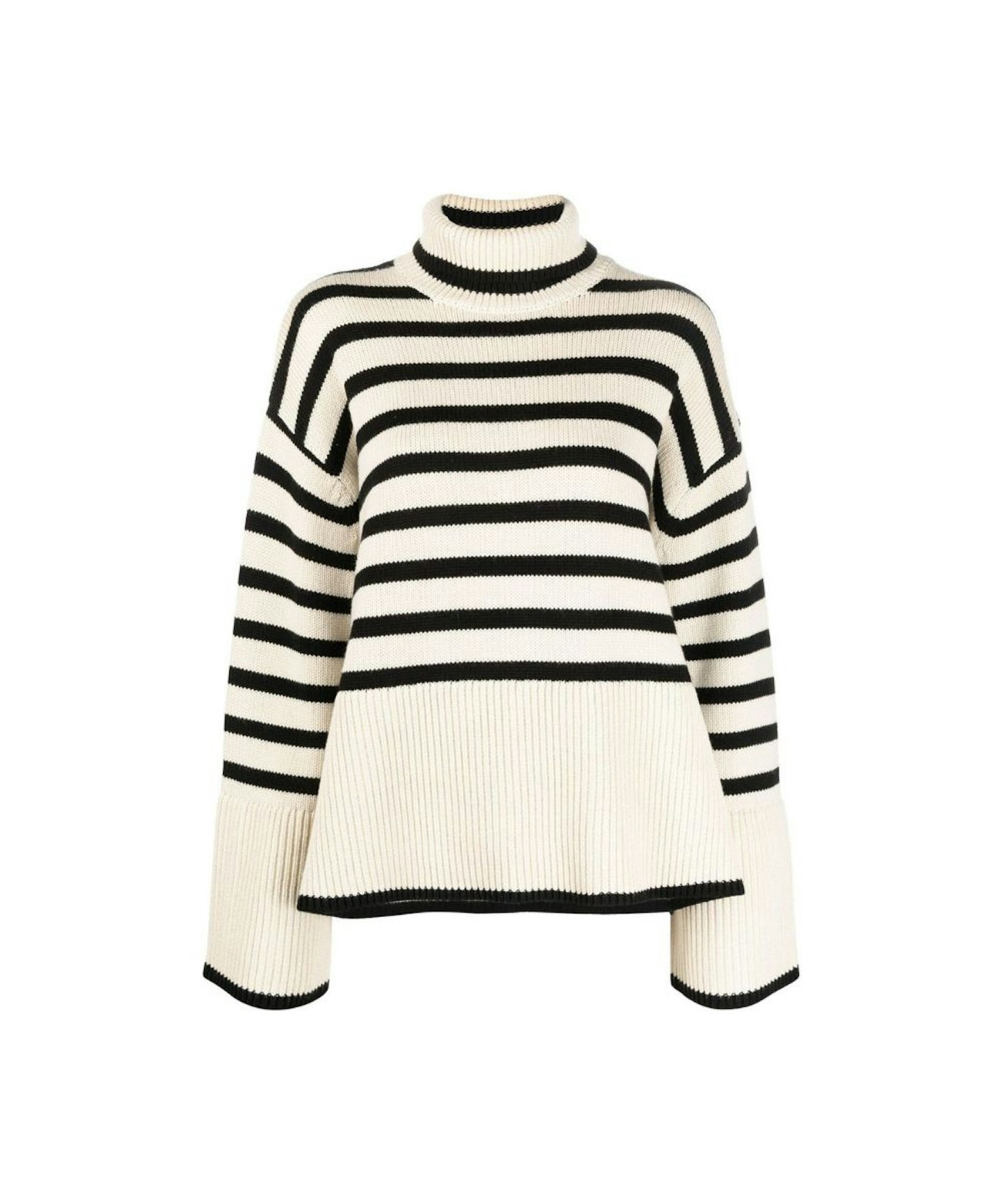 Toteme Striped Roll Neck Jumper