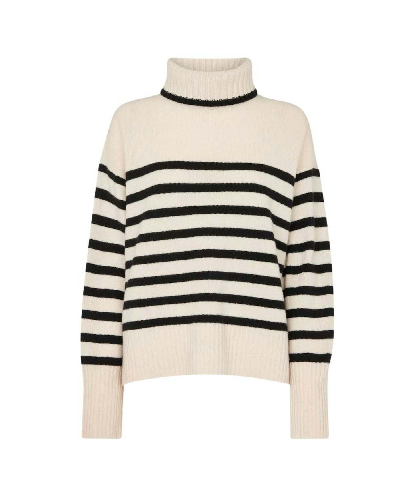 Whistles Striped Roll Neck Jumper