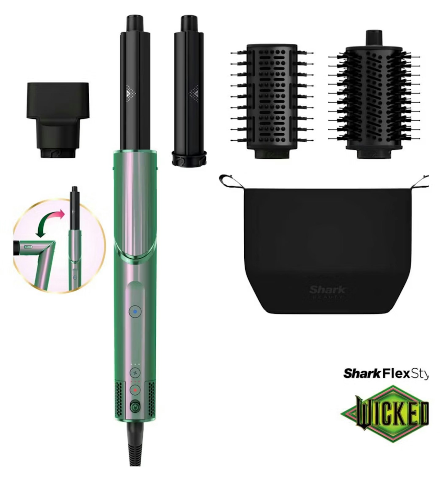 Wicked Shark flexstyler green