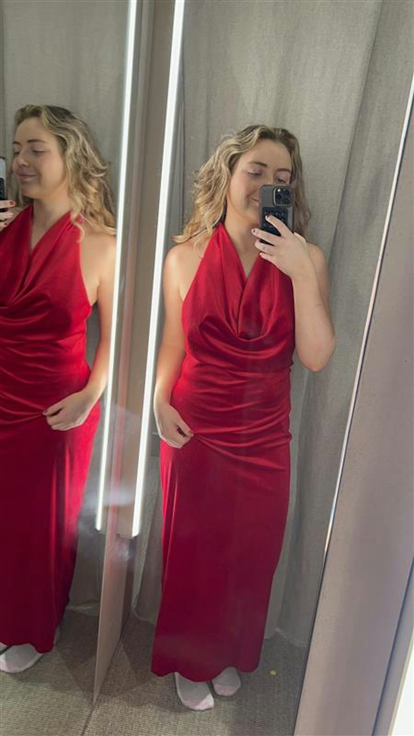 Zara red dress