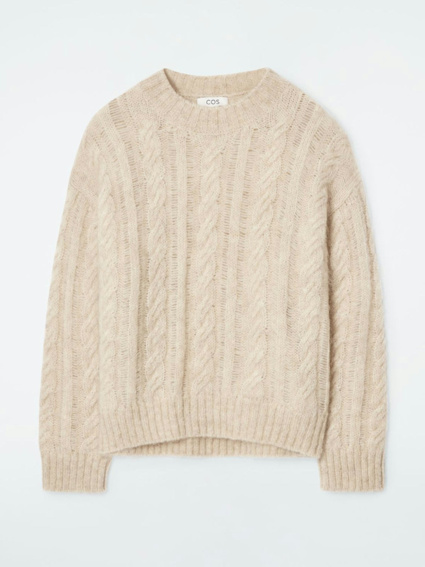 Cable-Knit Mohair Jumper 