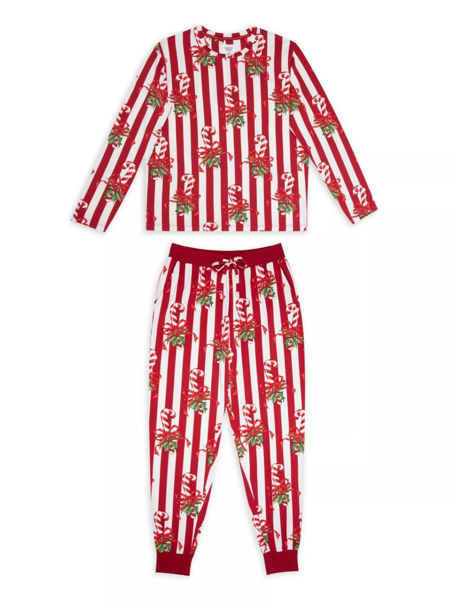 Candy Cane Crew Neck Pyjamas