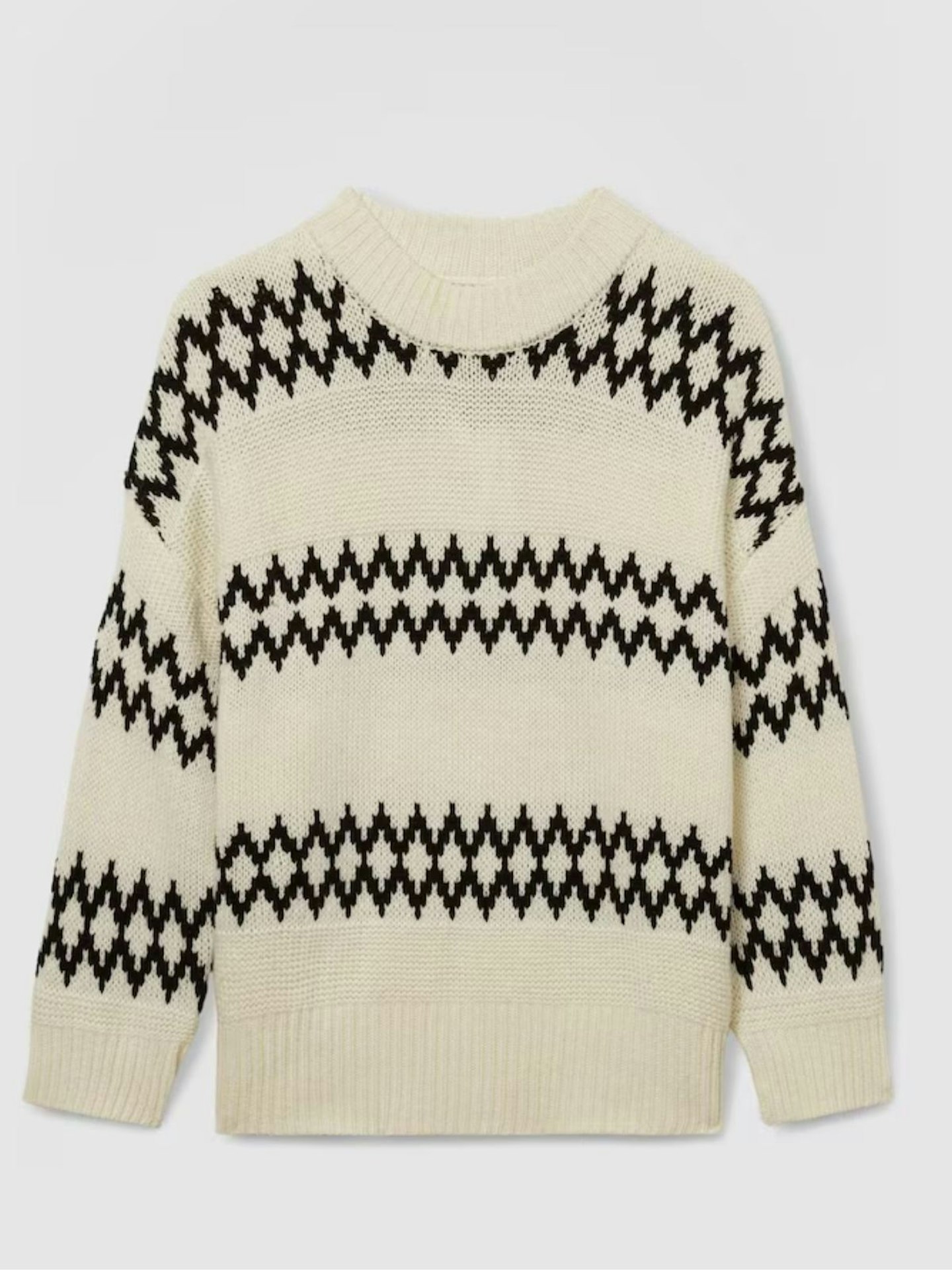 Reiss, Ivy Wool-Blend Fairisle Pattern Jumper