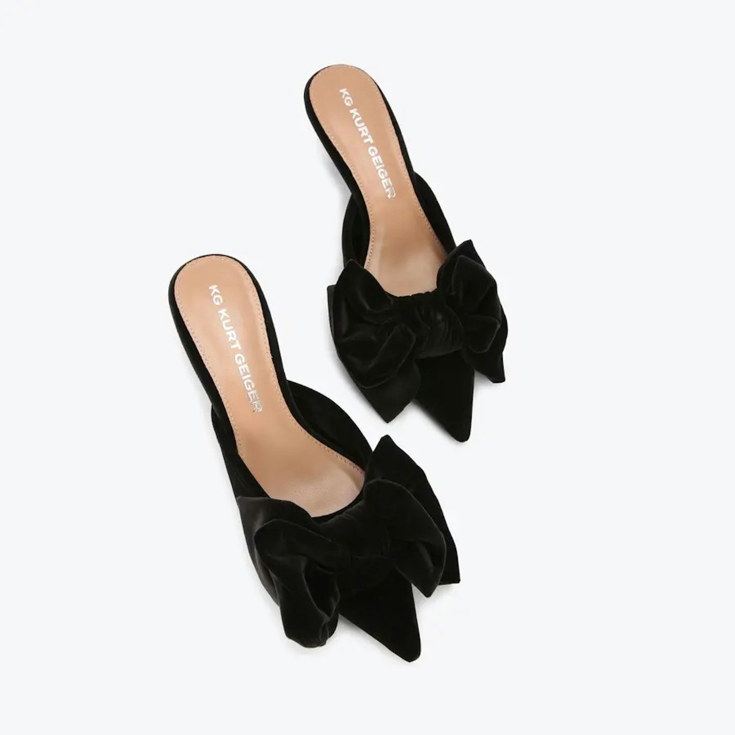 Kurt geiger velvet bow heels