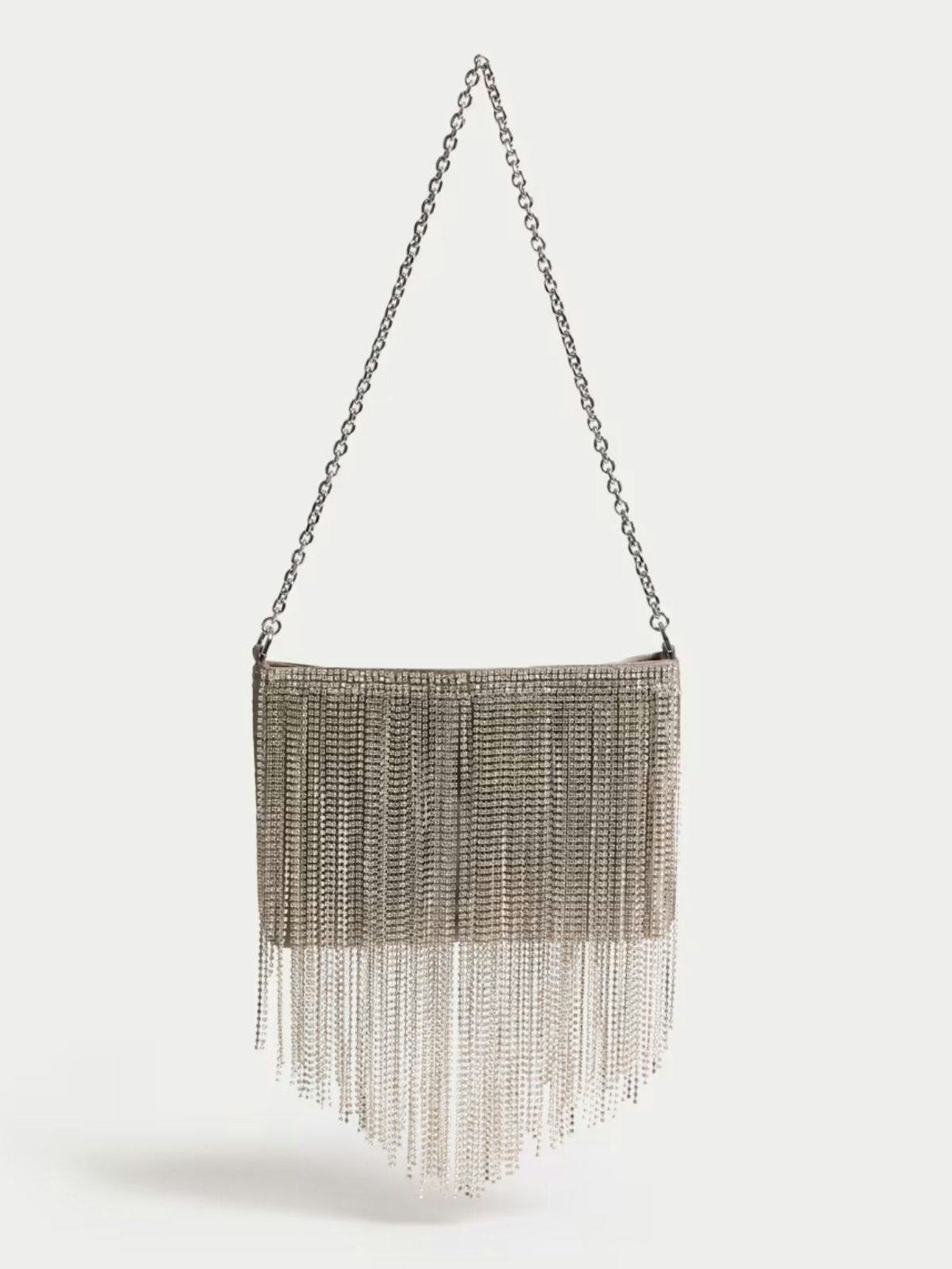 Diamante Fringed Shoulder Bag