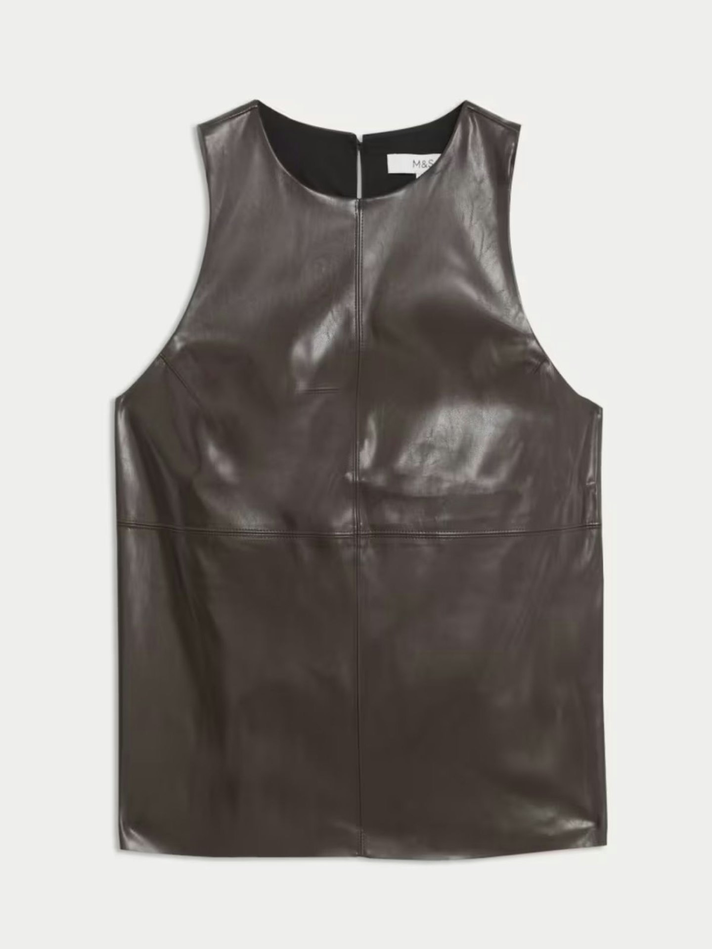 Faux Leather Top