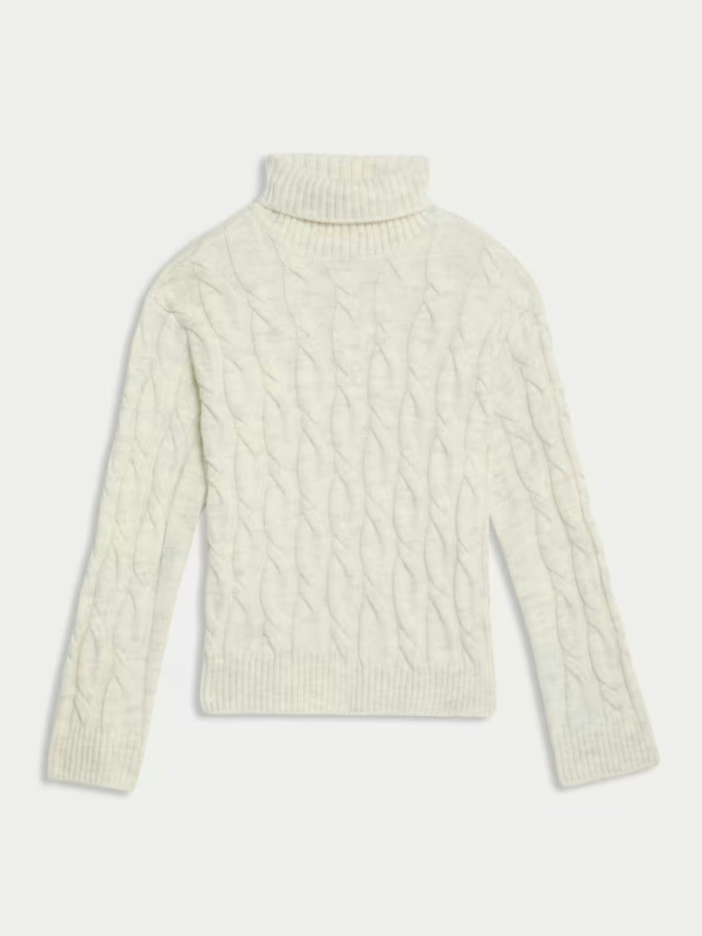 Cable Knit Roll Neck Jumper