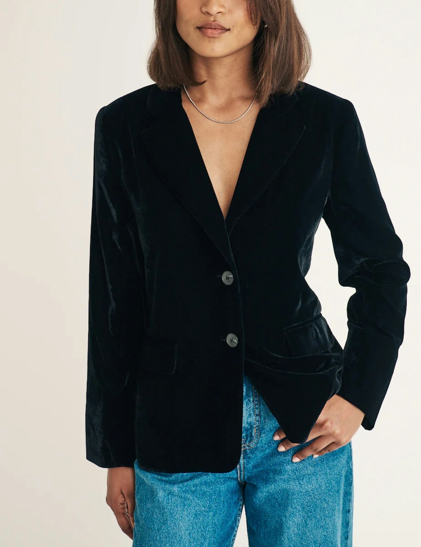 Nobodys Child black velvet blazer