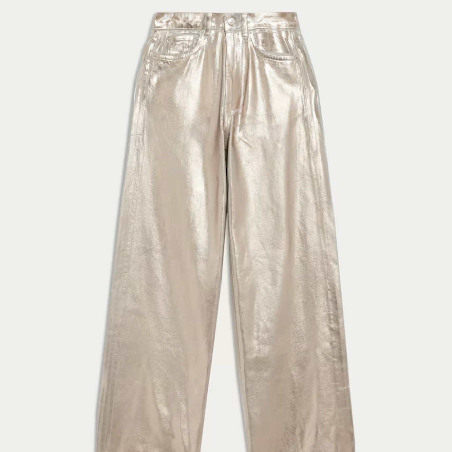 metallic gold jeans