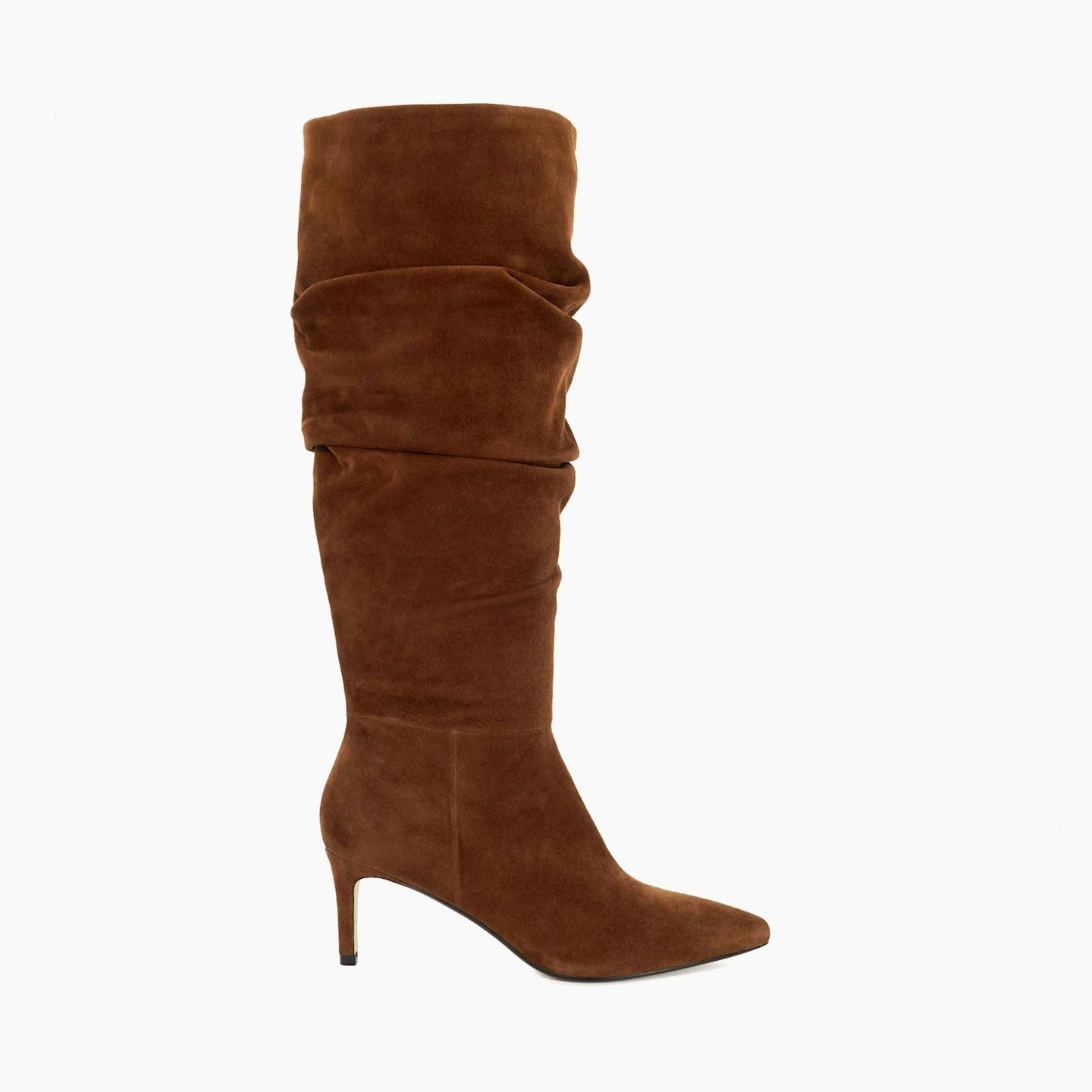 Dune Pointed Toe Slouchy Knee-High Boots