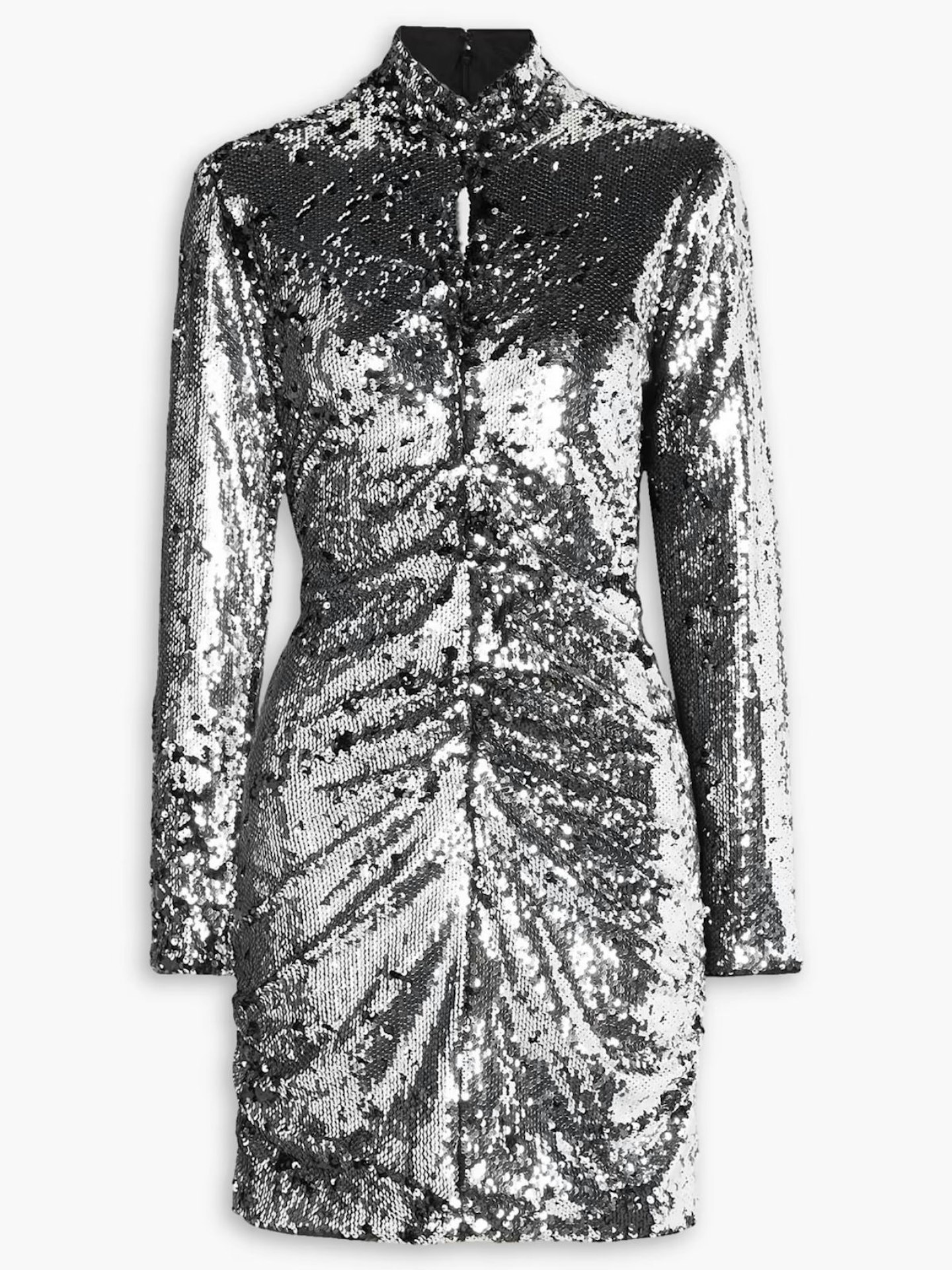 Isabel Marant, Marnela Cutout Ruched Sequined Cotton-Jersey Mini Dress