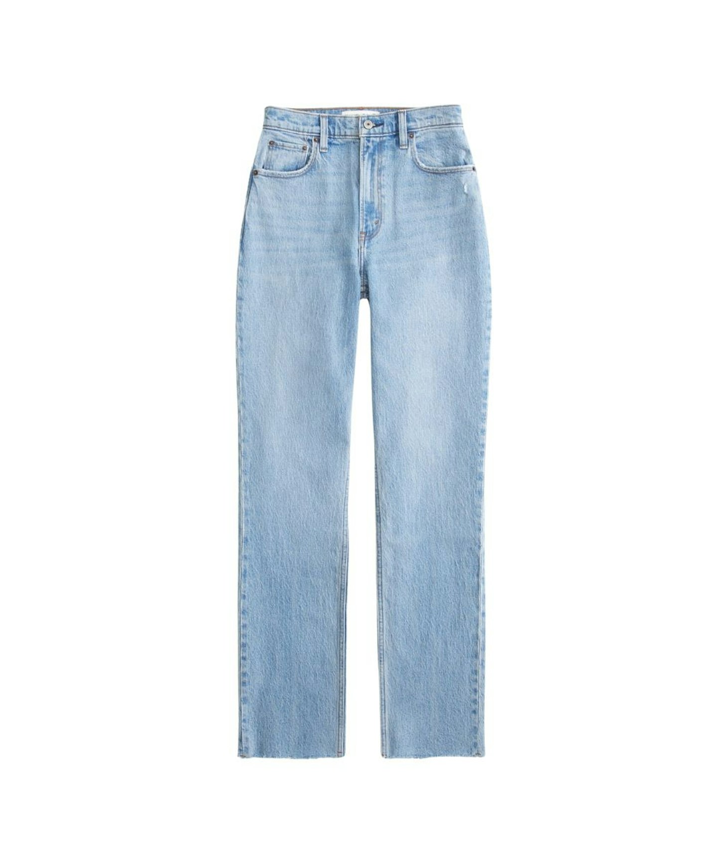 Abercrombie & Fitch Curve Love Ultra High Rise 90s Straight Jeans