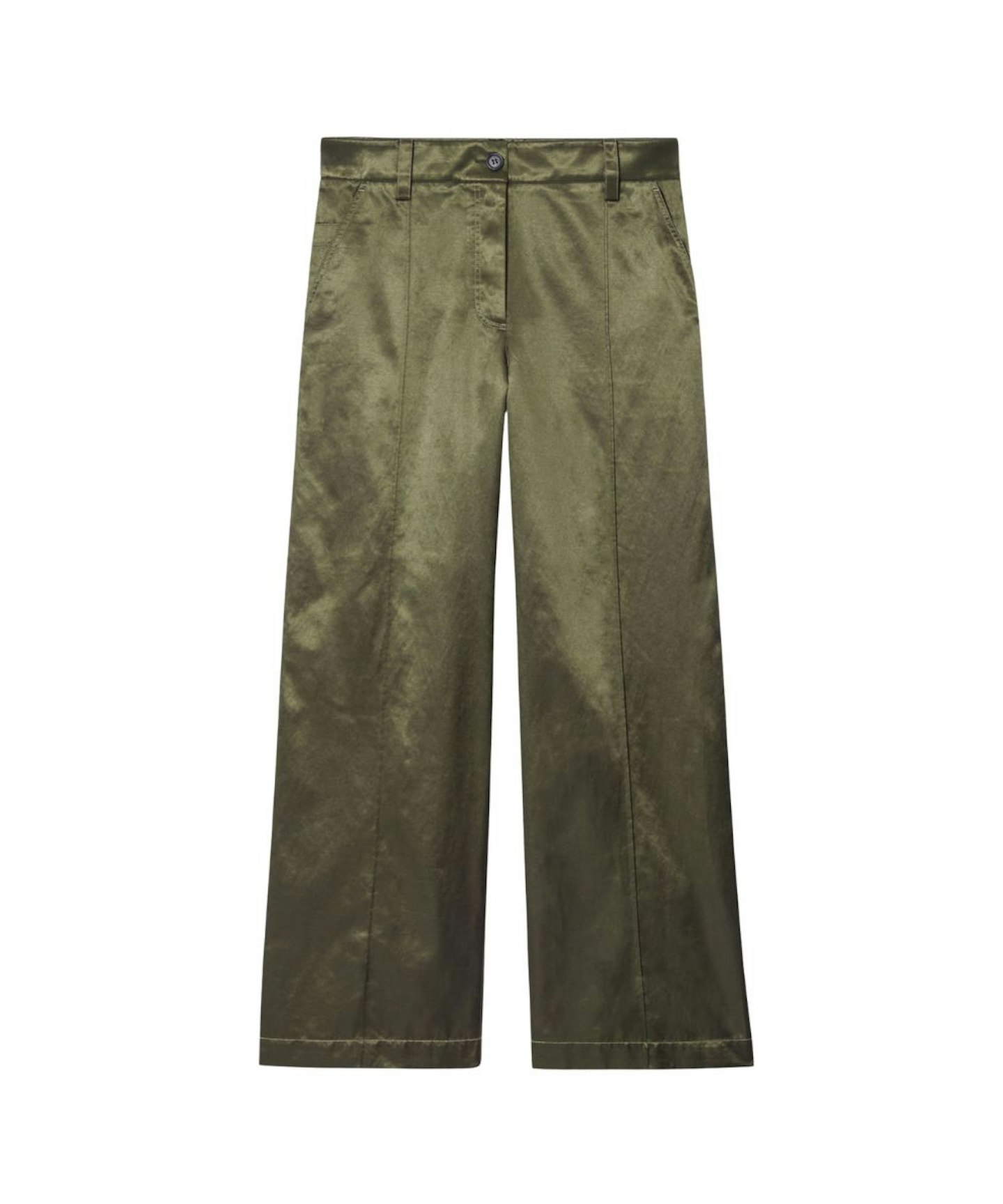 Cos, Pintucked Satin Utility Trousers