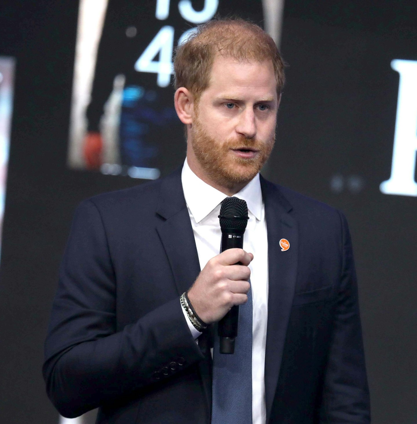 Prince Harry gives a speech in New York