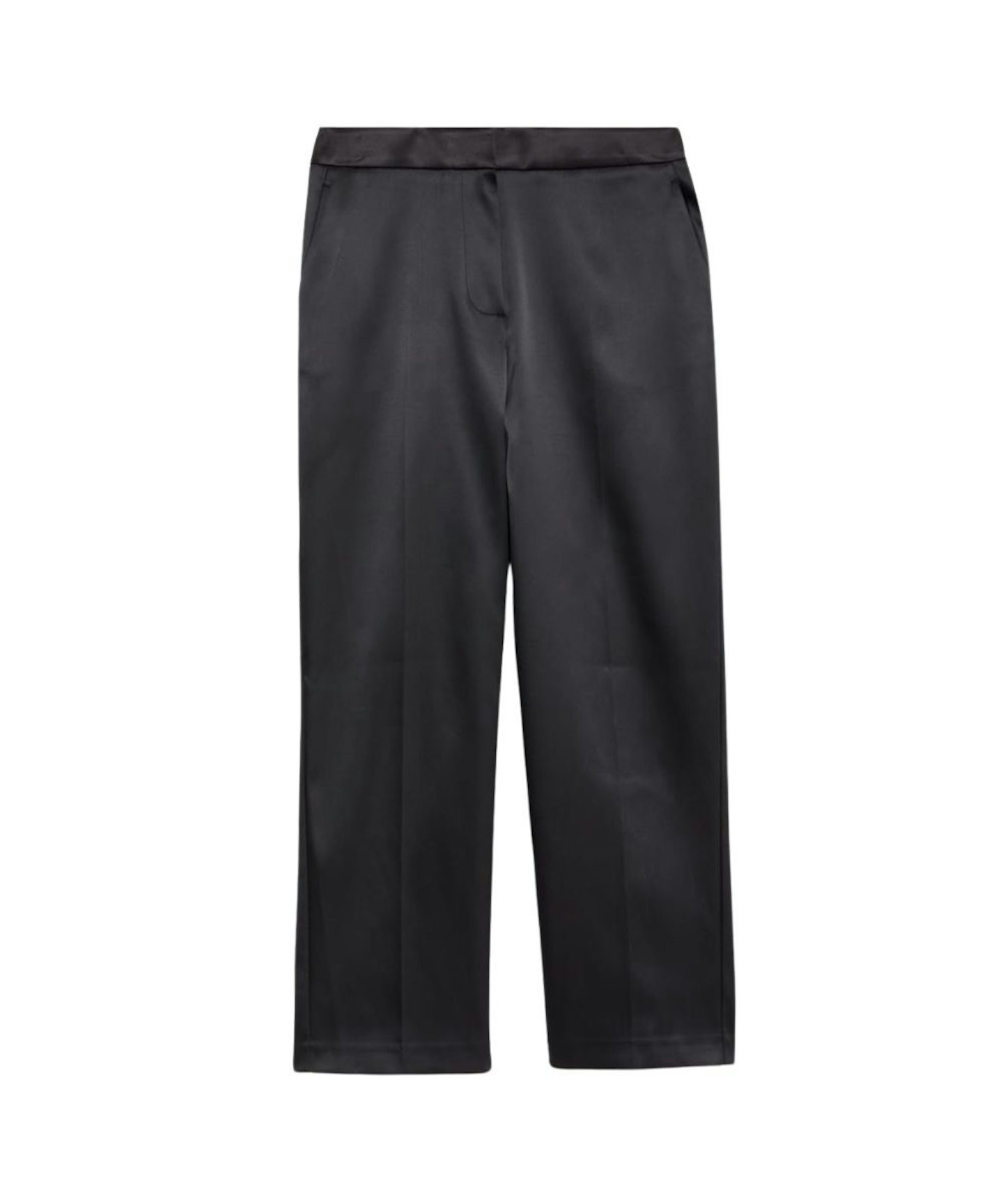 M&S, Satin Straight Leg Trousers