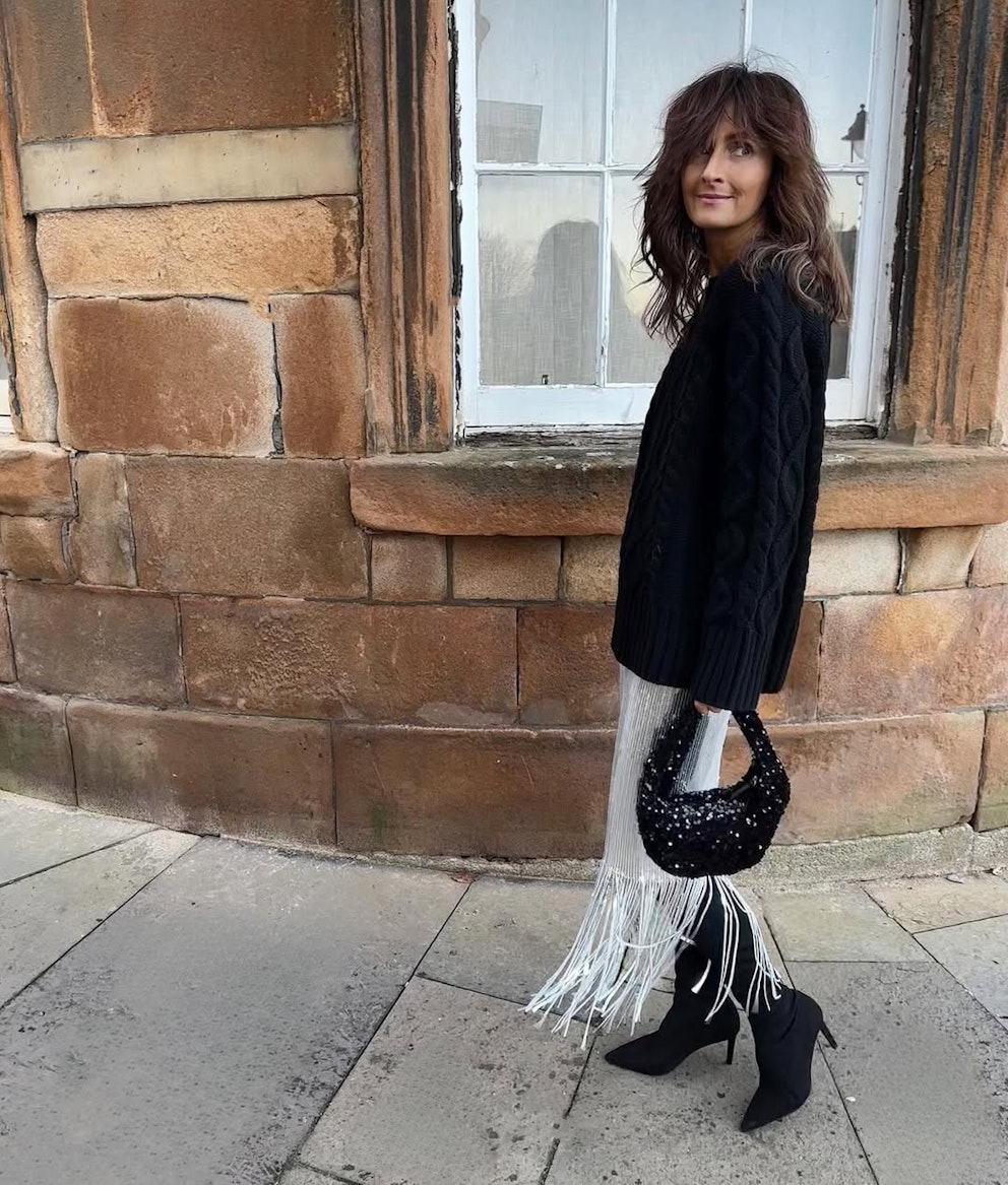 Sequin knit skirt Skirts