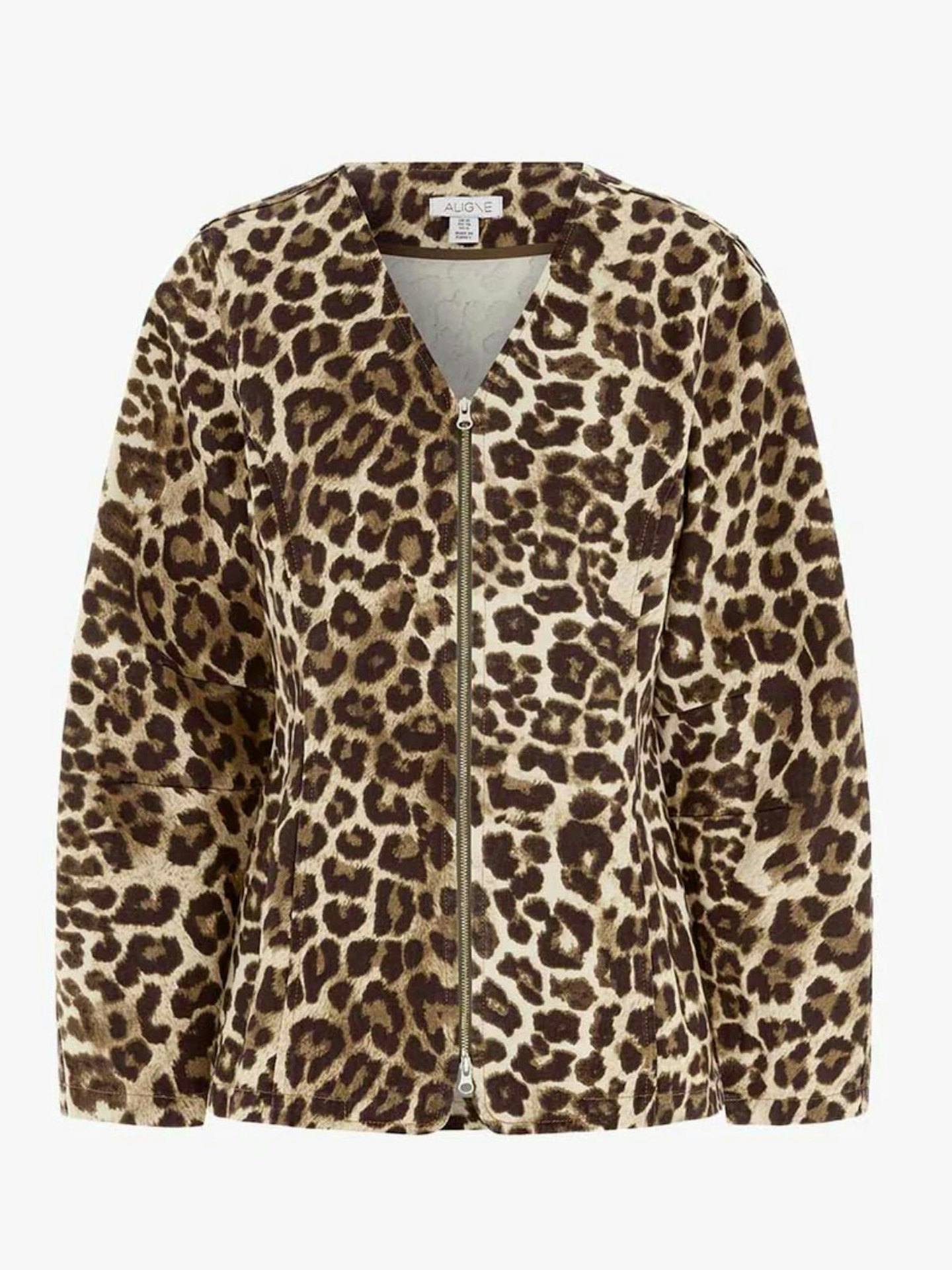 Toni Leopard Print Denim Jacket