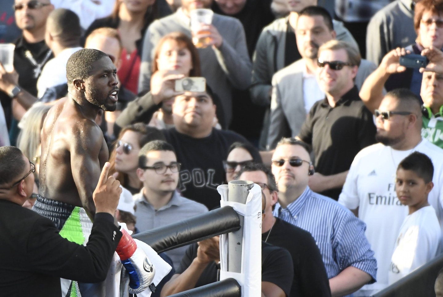 Andre Berto in the ring in 2016