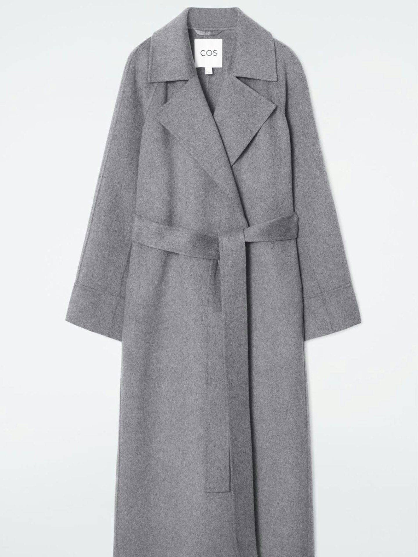 COS, Belted Double-Faced Wool Coat