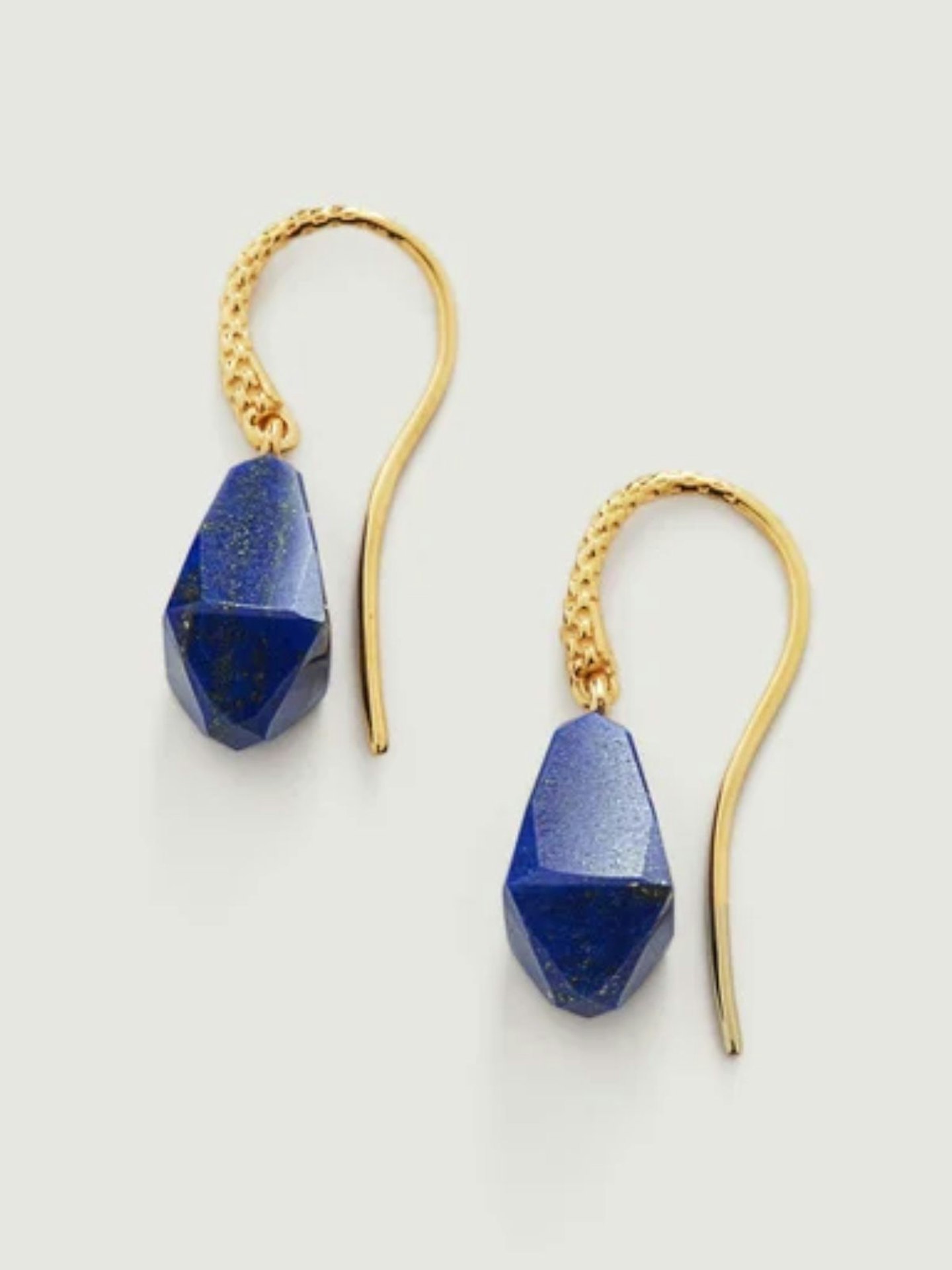 Monica Vinader, Geometric Gemstone Wire Earrings