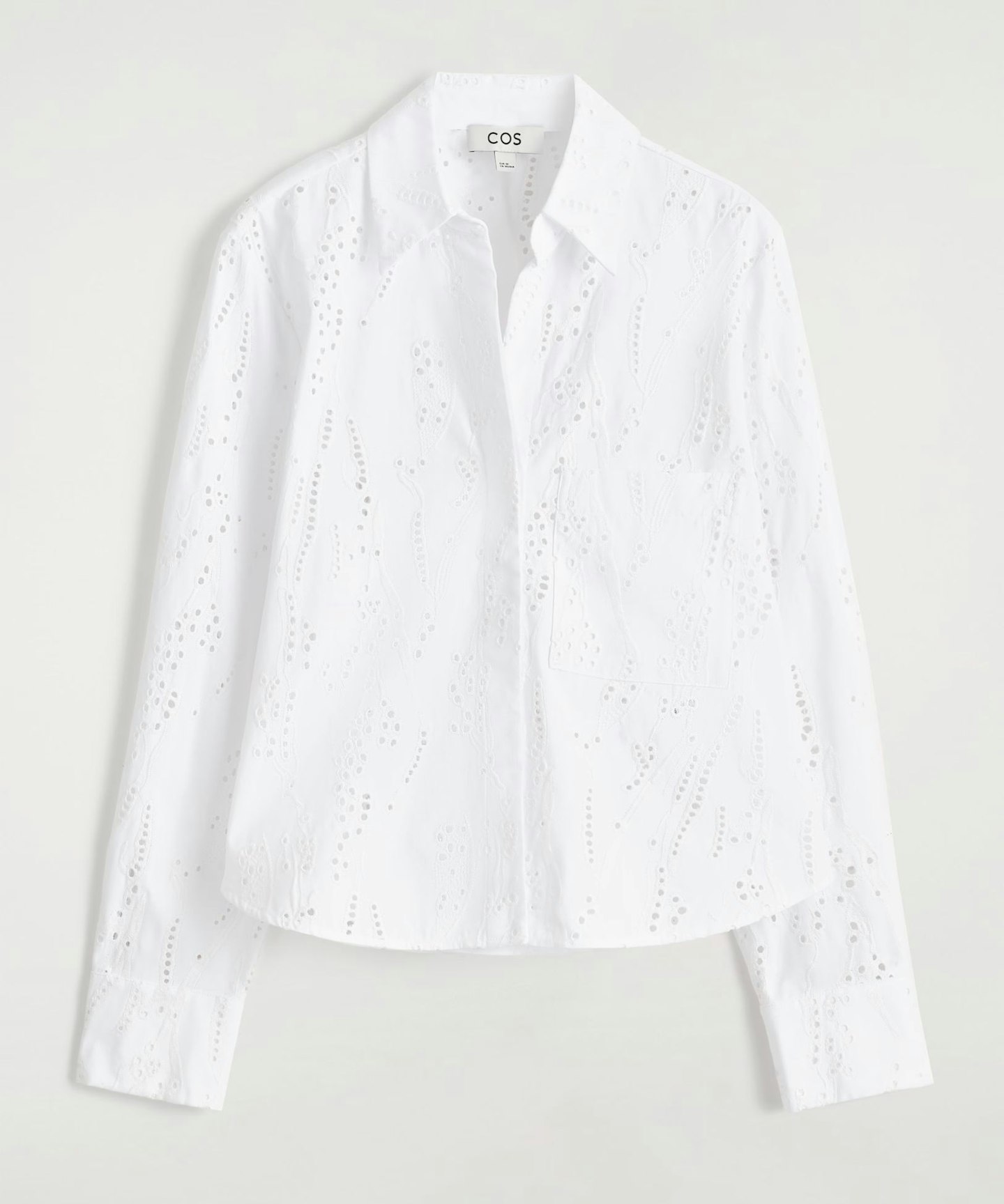 Cropped Broderie Anglaise Blouse