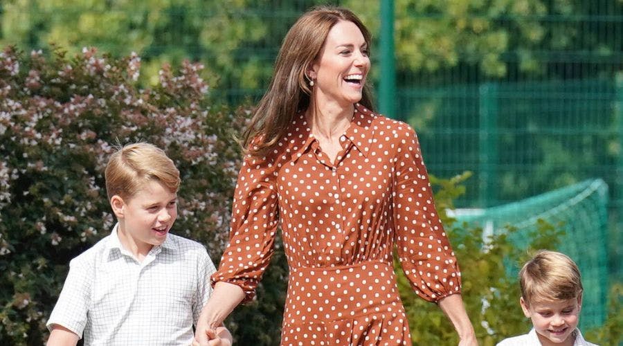 julie brown wrap dress Kate Middleton Brown Polka Dot Shirt Midi Dress – opalroyaleclothing main image 0