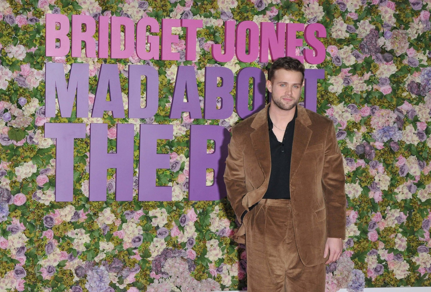 Leo Woodall at the premiere of Bridget Jones: Mad About The Boy in London last night