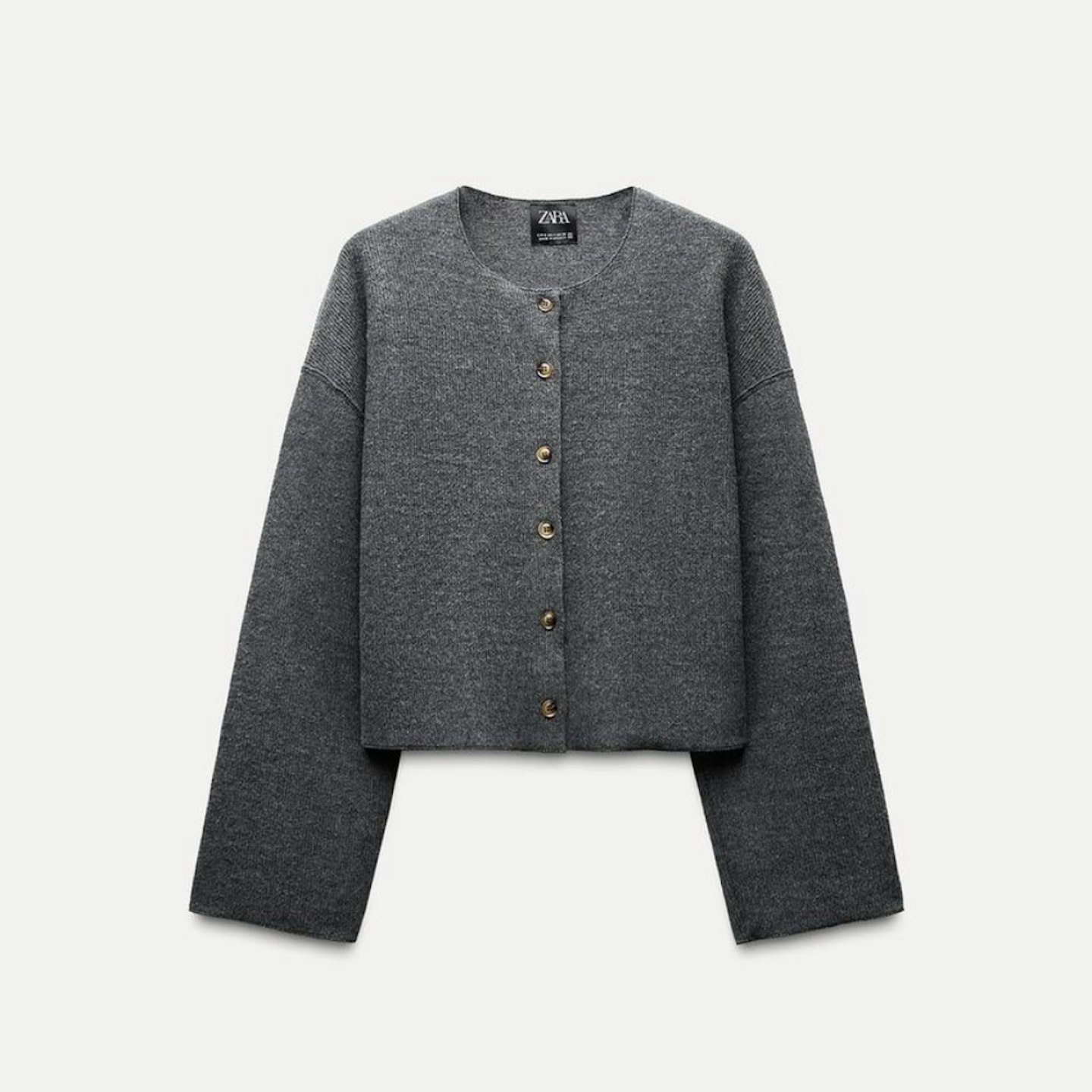 zara dark grey cardigan