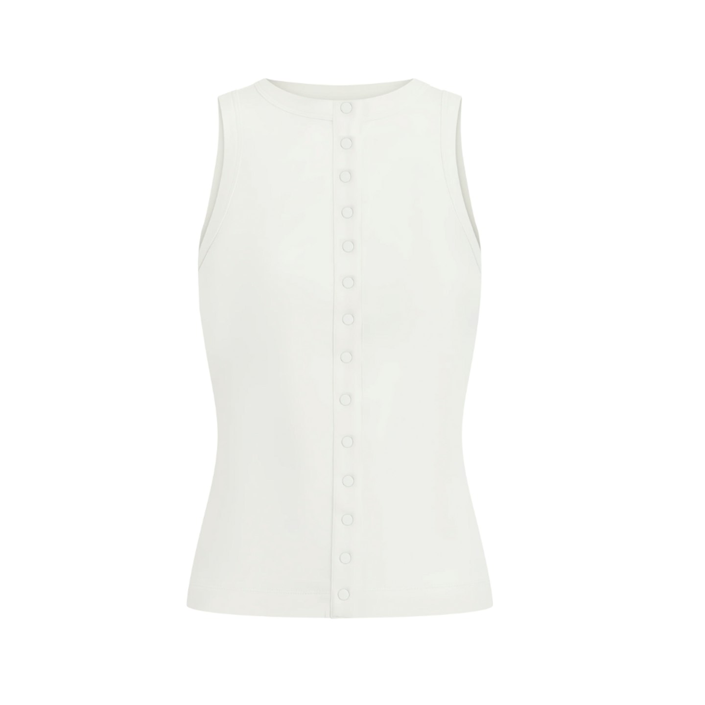 white popper top from Maebe