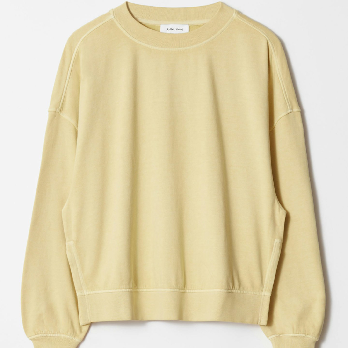 & Other Stories yellow sweatshirt