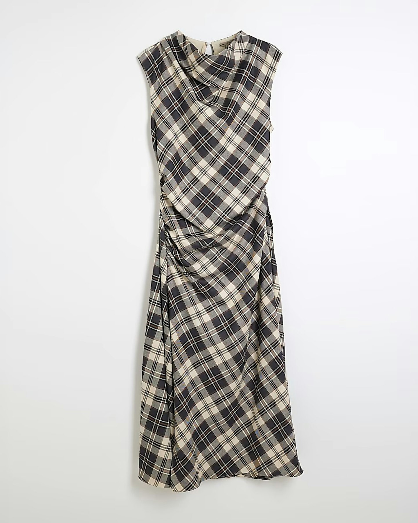 river island checked dress