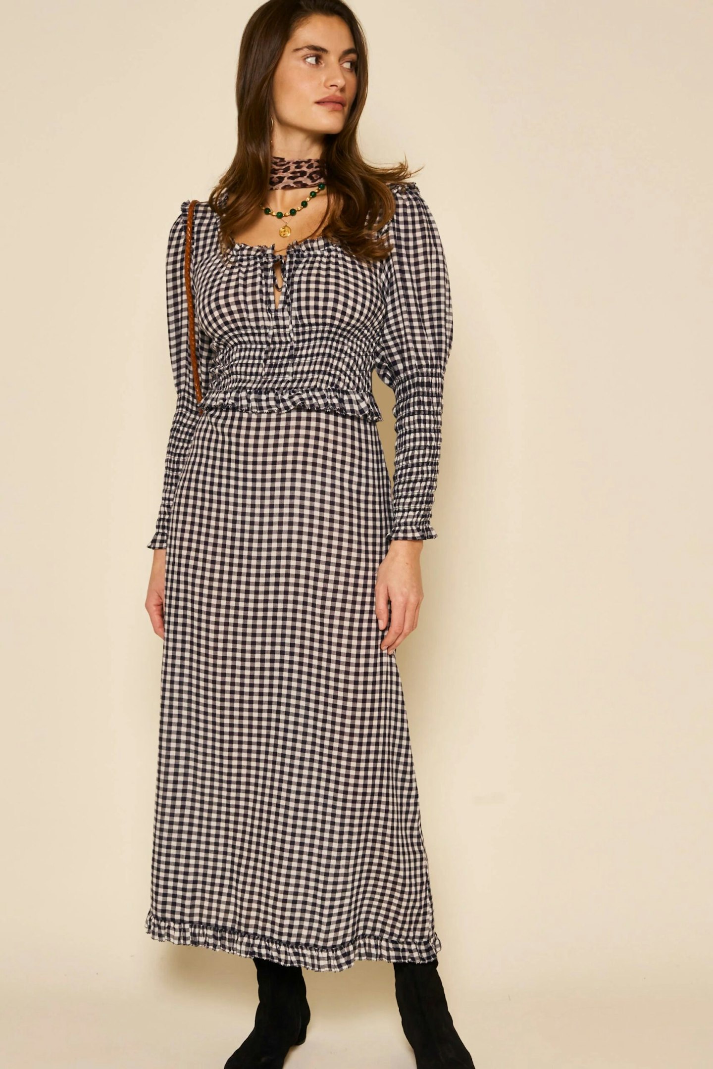 rixo checked dress